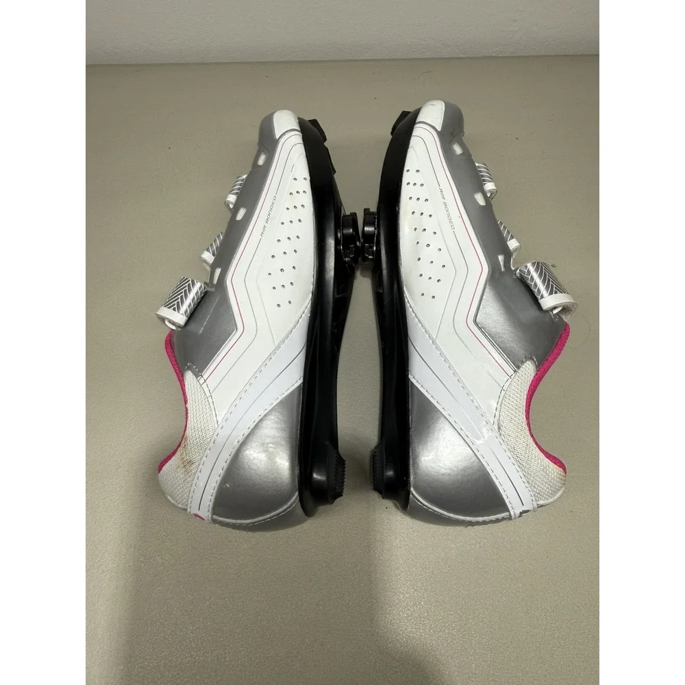Louis Garneau Jade Women's Road Cycling Shoes Silver Fuchsia Sz 8